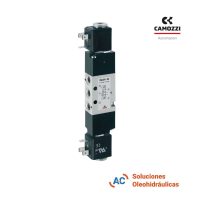 Electroválvula Neumática 5/2 - biestable - doble solenoide - R1/8 - Camozzi - A&C Soluciones