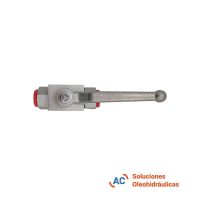 Válvula esférica de 2 vías - R 1/2" gas - 500 bar - A&C Soluciones