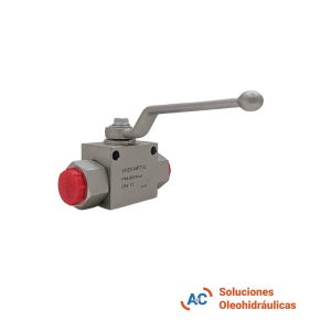 Válvula esférica de 2 vías - R 1/2" gas - 500 bar - A&C Soluciones