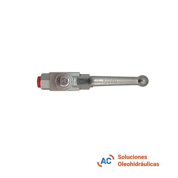 Válvula esférica de 2 vías - R 1/4" gas - 500 bar - A&C Soluciones