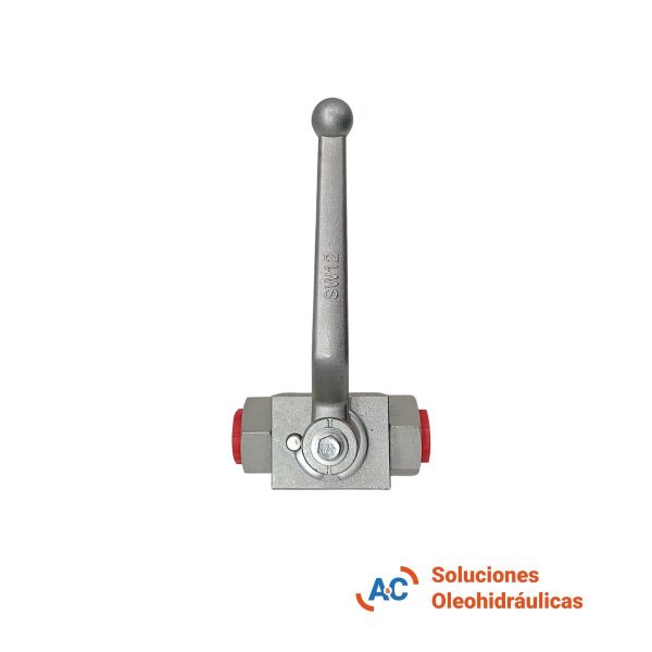 Válvula esférica de 2 vías - R 3/4" gas - 500 bar - A&C Soluciones