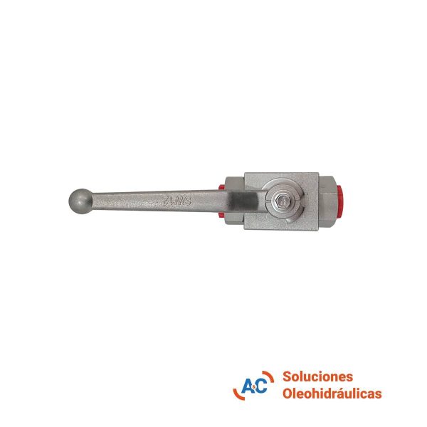 Válvula esférica de 2 vías - R 3/4" gas - 500 bar - A&C Soluciones