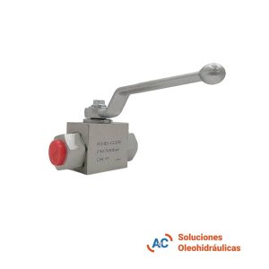 Válvula esférica de 2 vías - R 3/8" gas - 500 bar - A&C Soluciones