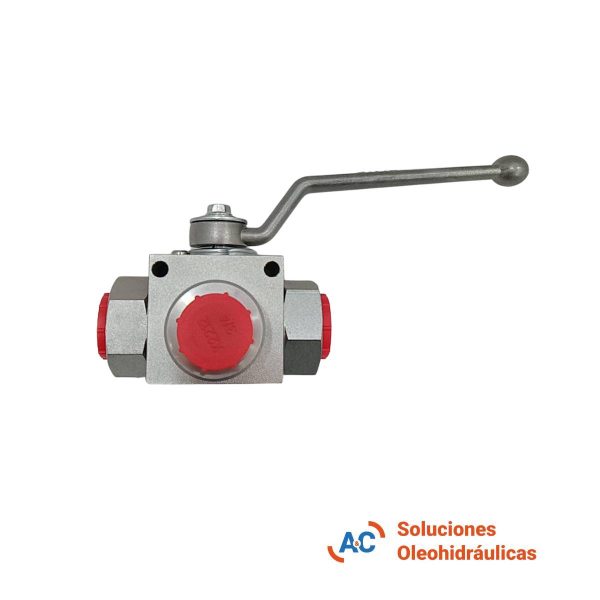 Válvula esférica de 3 vías - R 3/4" gas - 320 bar - A&C Soluciones