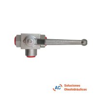 Válvula esférica de 3 vías - R 3/4" gas - 320 bar - A&C Soluciones