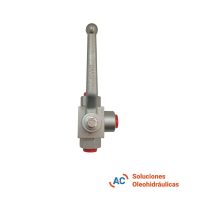 Válvula esférica de 3 vías - R 3/8" gas - 500 bar - A&C Soluciones